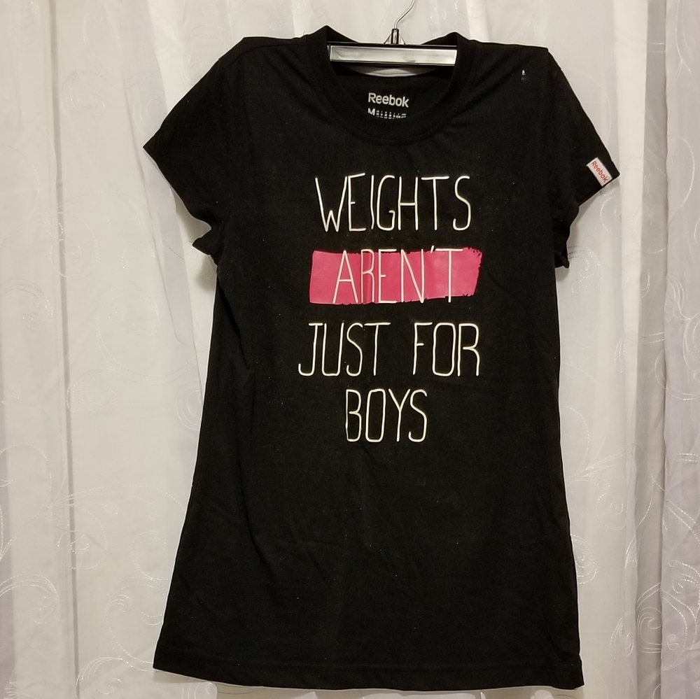 Weights Aren't Just For Boys dryfit workout tee